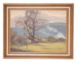 *JAMES FRY (1911-1985) A valley landscape