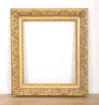 A GILTWOOD AND COMPOSITION FRAME