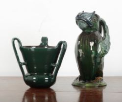 C. H. BRANNAM: A BARUM ART POTTERY 'GROTESQUE BIRD' JUG