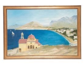 NORMAN JUTSUM (20TH CENTURY) Two Mediterranean landscapes