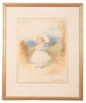 EDWIN DALTON SMITH (19TH CENTURY) A portrait of a young girl