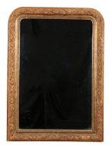 A GILTWOOD AND COMPOSITION PIER MIRROR