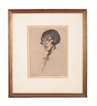 *EDWARD BOUVERIE HOYTON (1900-1988) A head and shoulder portrait of a lady