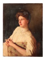 ENGLISH SCHOOL 19TH/20TH CENTURY A portrait of a lady