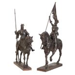 EMANUEL FREMIET (1824-1910) Joan of Arc and Louis d'Orleans
