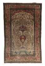 A PAIR OF ANTIQUE KASHAN PICTORIAL RUGS