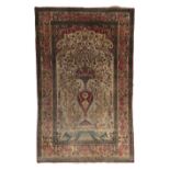 A PAIR OF ANTIQUE KASHAN PICTORIAL RUGS