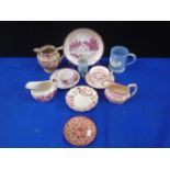 A COLLECTION OF LUSTRE DECORATED CERAMICS