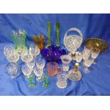 A QUANTITY OF GLASSWARE