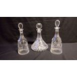 A PAIR OF VICTORIAN DECANTERS