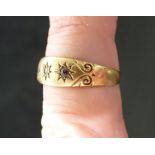 AN 18CT GOLD SIGNET RING