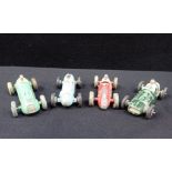 TWO RACING CARS BY 'THE CRESCENT TOY CO. LTD'