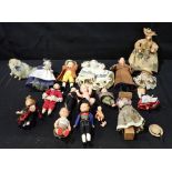 A COLLECTION OF SMALL DOLLS