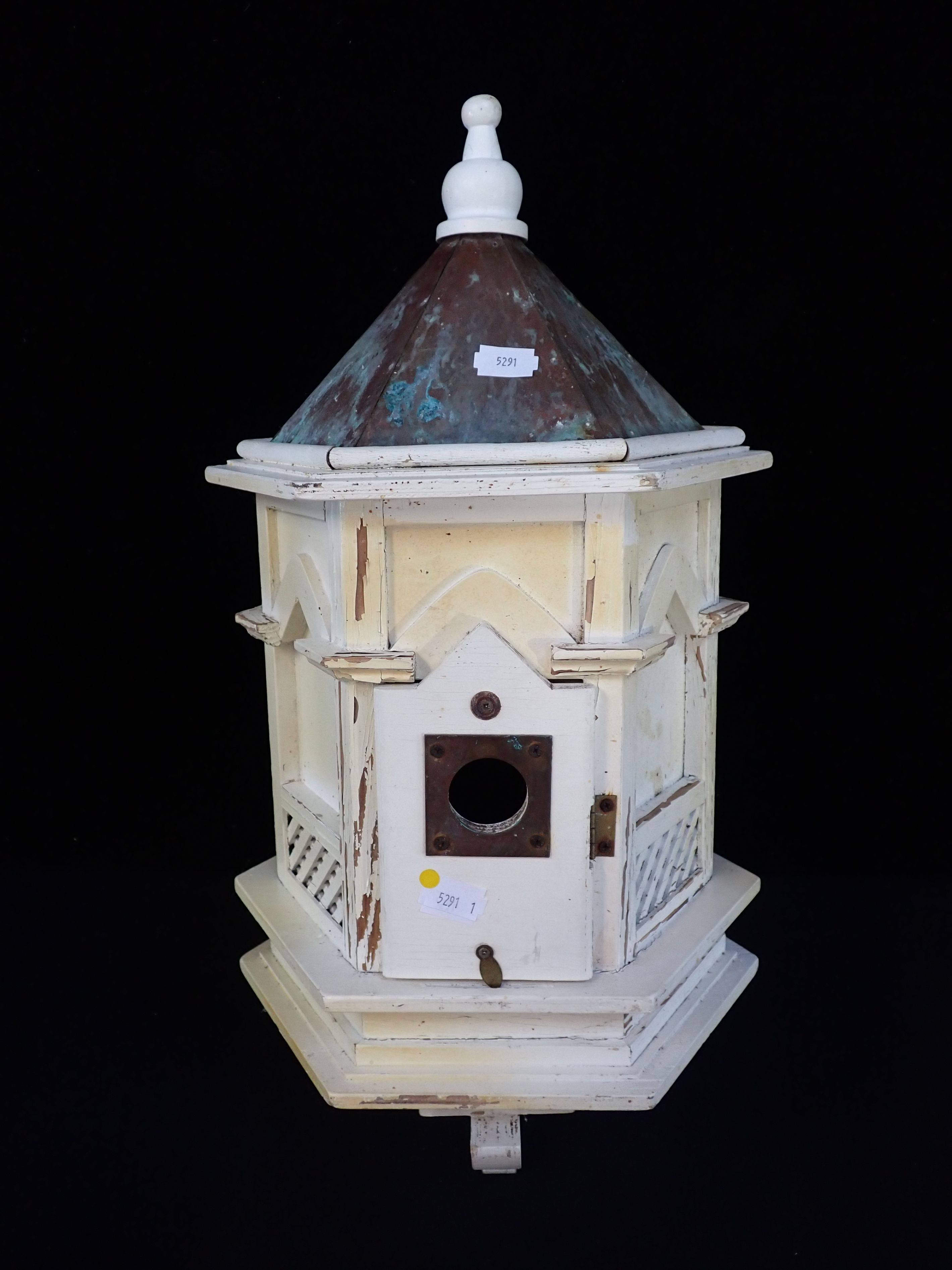 A BIRD NESTING BOX, PAINTED WOOD - Image 2 of 2