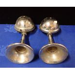 A PAIR OF LUCAS LONG TRUMPET WINDTONE CAR HORNS