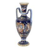A GROUP OF FOUR GIEN FAIENCE VASES