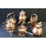 A VICTORIAN COPPER KETTLE
