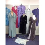 A COLLECTION OF LADIES' VINTAGE DRESSES