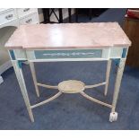 A PAINTED SHERATON REVIVAL PIER TABLE