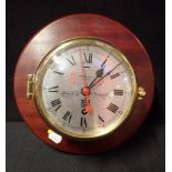 AN ADMIRALTY 8 DAY BULKHEAD CLOCK, S.E. WILLS, LIVERPOOL