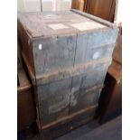 A LARGE EDWARDIAN PINE SHIPPING CRATE