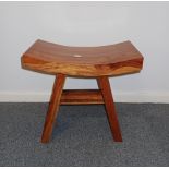 A HARDWOOD STOOL