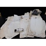 A COLLECTION OF VINTAGE WHITE DRESS WAISTCOATS