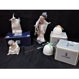 LLADRO: A JAPANESE GIRL FIGURINE