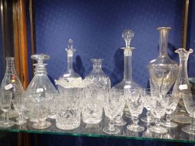 A COLLECTION OF 19TH CENTURY AND LATER GLASSWARE