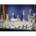 A COLLECTION OF 19TH CENTURY AND LATER GLASSWARE