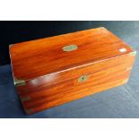 A MAHOGANY WRITING SLOPE