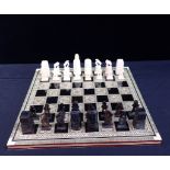 CHESS SET AND BOARD