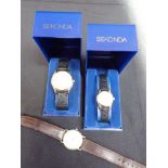 A SEKONDA GOLD PLATED GENTLEMAN'S WRIST WATCH