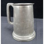 R M S QUEEN MARY, A PEWTER BAR TANKARD