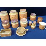 A QUANTITY OF RETRO HORNSEA 'SAFFRON' KITCHENWARE