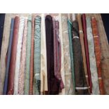 A QUANTITY OF CURTAIN FABRIC