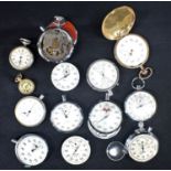 A QUANTITY OF VARIOUS STOP WATCH PARTS