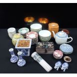 A COLLECTION OF CHINESE PORCELAIN RICE BOWLS