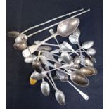 A QUANTITY OF SILVER SPOONS