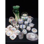 A COLLECTION OF POOLE POTTERY, TRADITIONALLY PAINTED