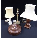 FOUR TABLE LAMPS