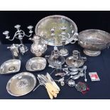 A QUANTITY OF SILVER-PLATED WARE