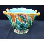 A MAJOLICA JARDINIERE