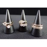 A COLLECTION OF 9CT GOLD RINGS