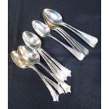 SIX OLD ENGLISH SILVER TEASPOONS