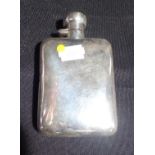A SILVER HIP FLASK
