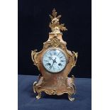 A FRENCH RICHARD & CIE LOUIS XV STYLE CLOCK, WITH PAINTED CASE