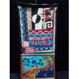 A MODERN CAPE COD, MASSACHUSETTS, PATCHWORK WALL HANGING