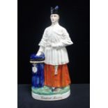 A LARGE STAFFORDSHIRE FIGURE; 'CARDINAL MANNING'