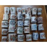 A COLLECTION OF ROYAL COMMEMORATIVE MUGS AND BEAKERS